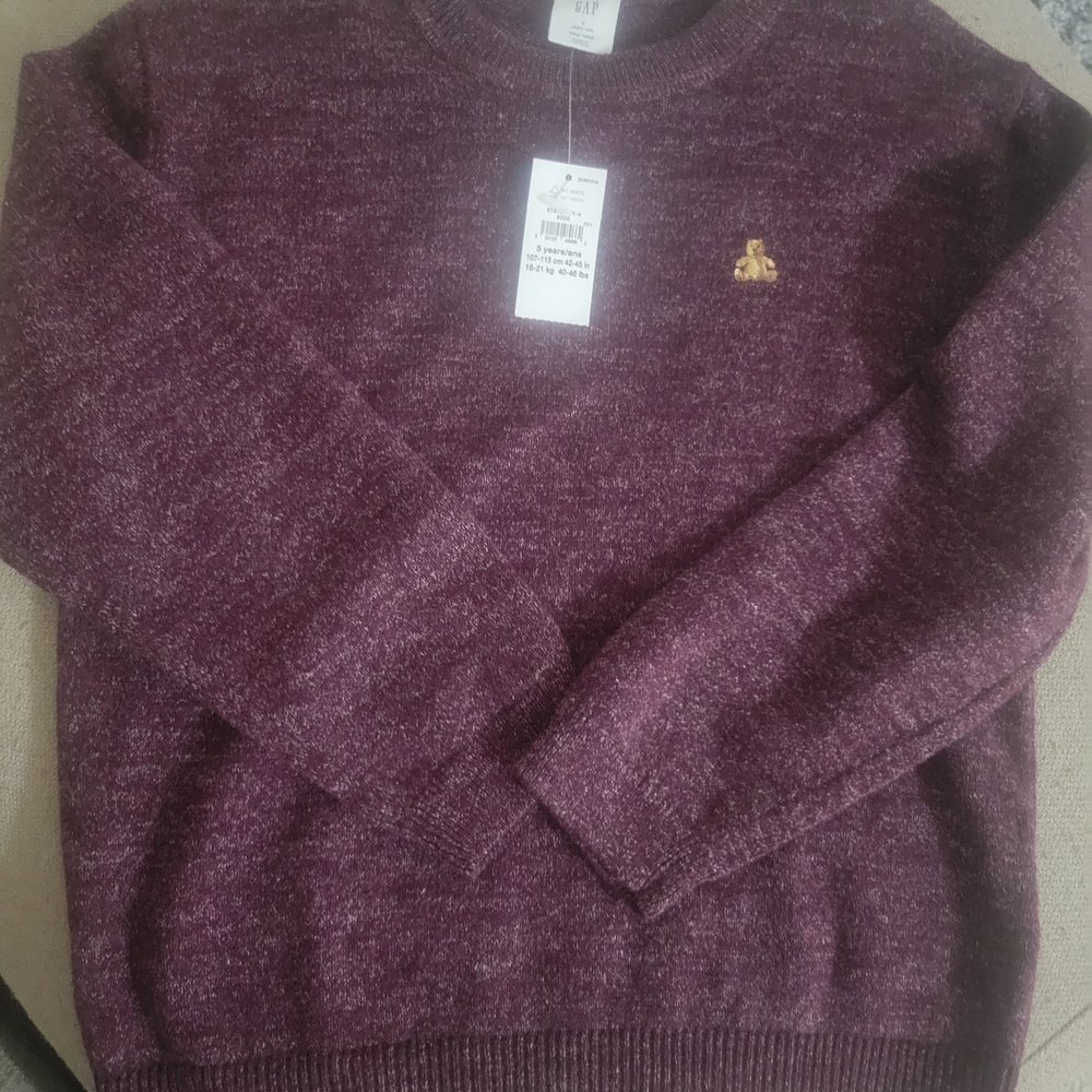 GAP Kids Purple Crewneck Sweater